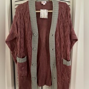 Lularoe Lucille - NWT - pink and gray - Small